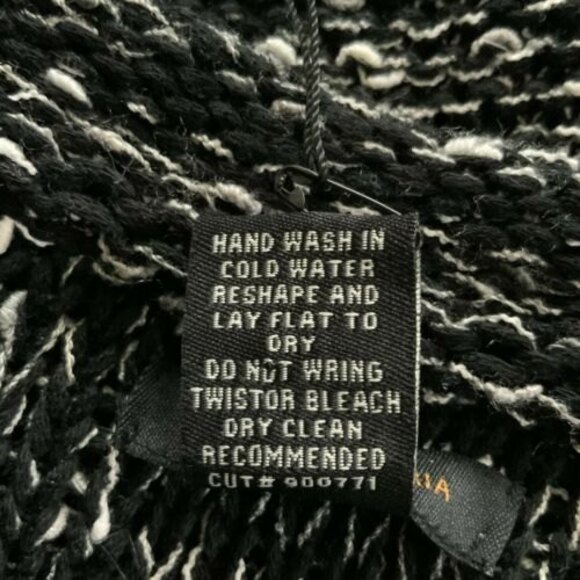 BCBGMaxAzria Open Knit Body-con Sweater Dress Cocktail Beaded Black M - Picture 6 of 9